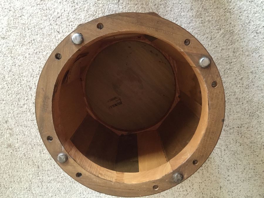 Edward Wormley / DUNBAR Mid Century Modern Deco Burlwood Pedestal Coffee Table Base Needs Glass Top - Estimate $4,000+ [Photo 8]