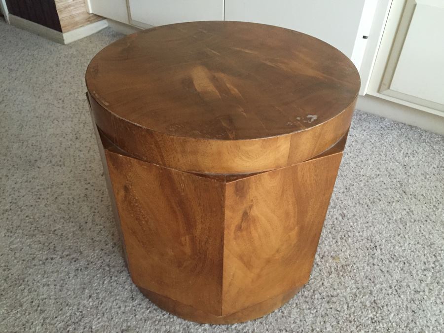 Edward Wormley / DUNBAR Mid Century Modern Deco Burlwood Pedestal Coffee Table Base Needs Glass Top - Estimate $4,000+ [Photo 4]