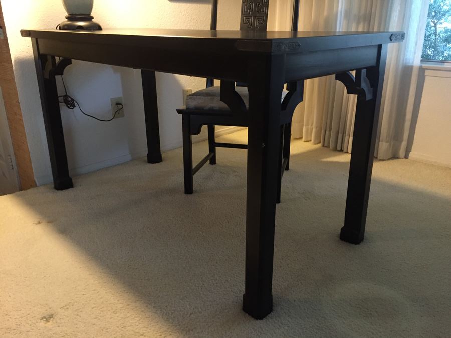 Black Asian Desk With Chair [Photo 6]