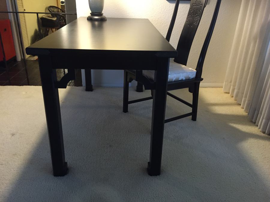 Black Asian Desk With Chair [Photo 4]