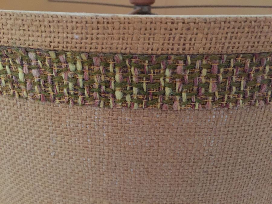 Mid Century Modern Rattan Floor Lamp With Table [Photo 6]