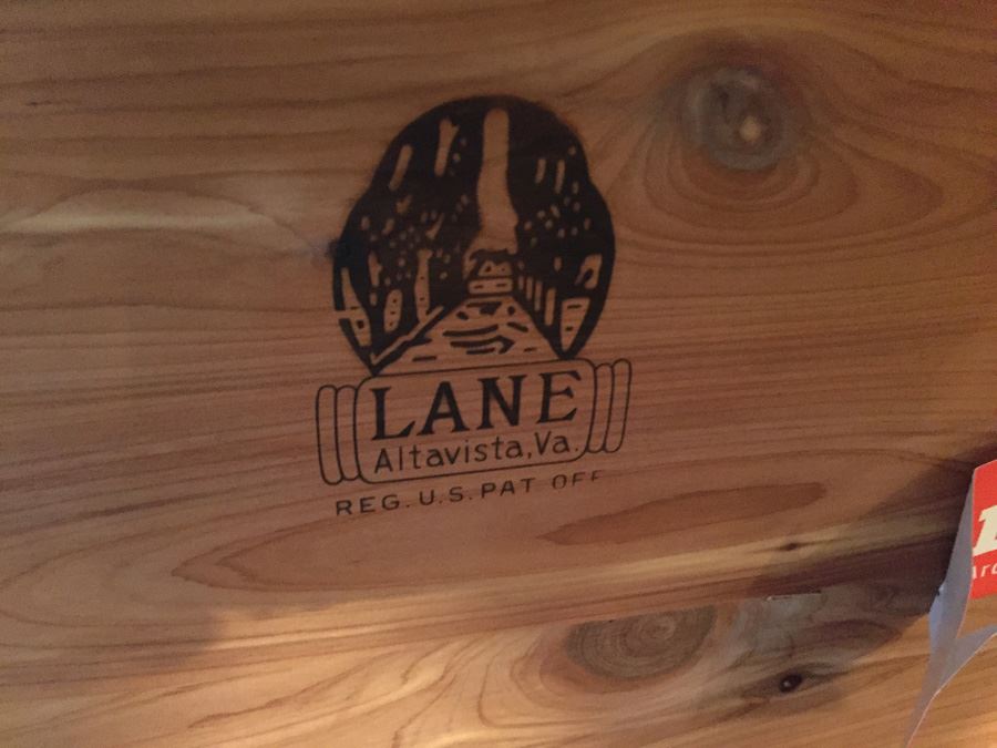 Vintage Chinoiserie Red And Black LANE Cedar Chest With Drawer [Photo 10]