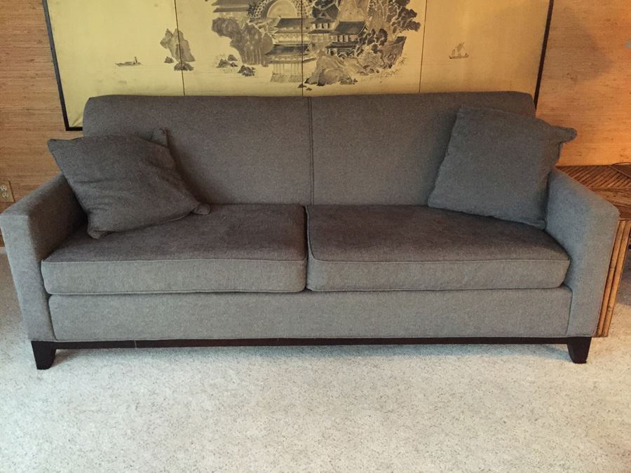 Contemporary Gray Sofa With Clean Modern Lines [Photo 1]