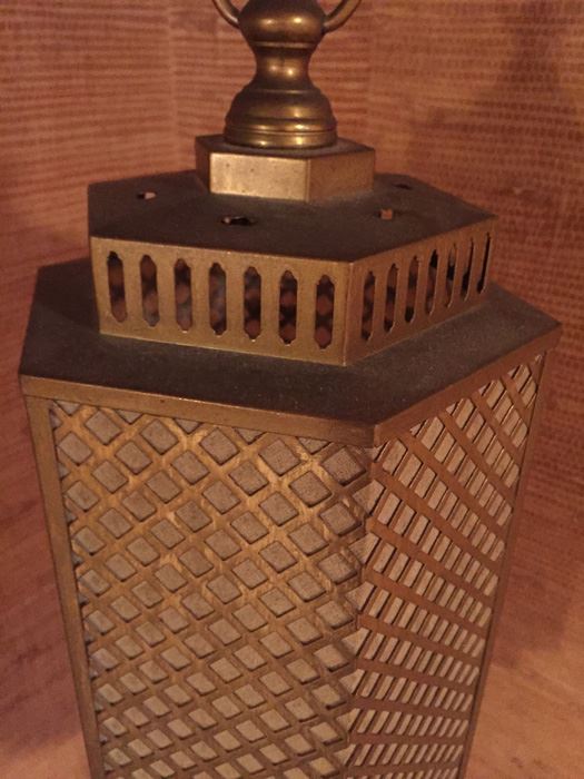 Brass Hanging Light Fixture [Photo 4]