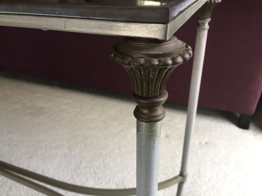 Metal And Glass Console Sofa Table [Photo 2]