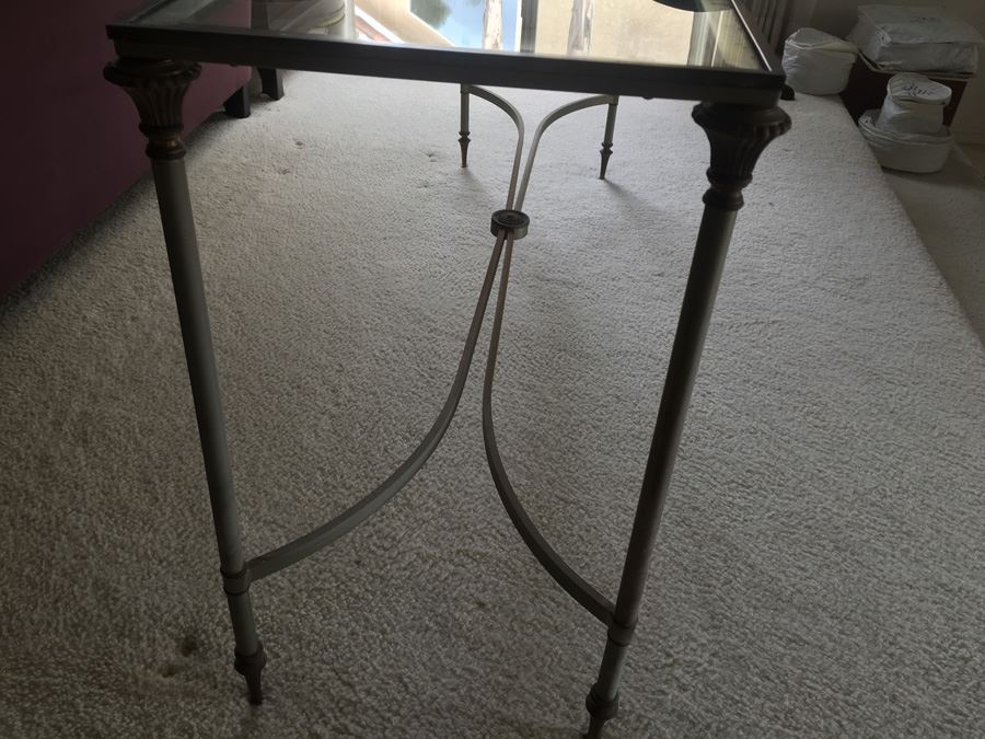 Metal And Glass Console Sofa Table [Photo 3]