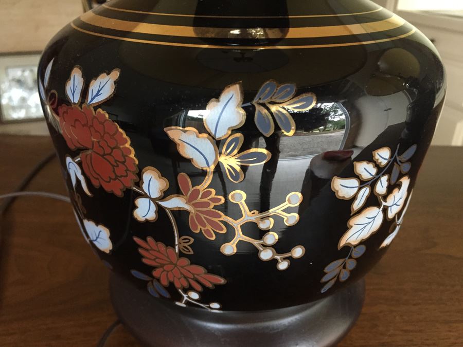 Pair Of Black And Gold Table Lamps [Photo 5]