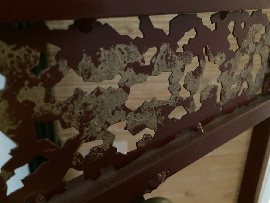 Signed Asian Pottery Bell With Metal Stand [Photo 7]