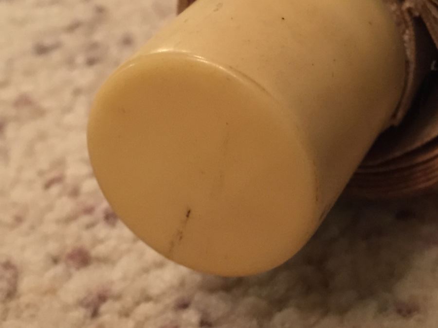 Large Old Asian Scroll Depicting Warrior Holding A Staff With Bird Perched Atop Of Staff Signed On Front And Back [Photo 20]