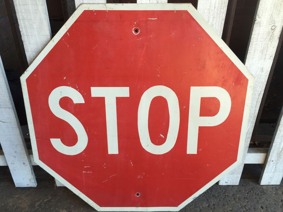 Red Metal Stop Sign [Photo 2]