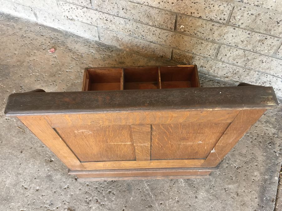 Vintage Oak Mercantile Office Organizer [Photo 11]