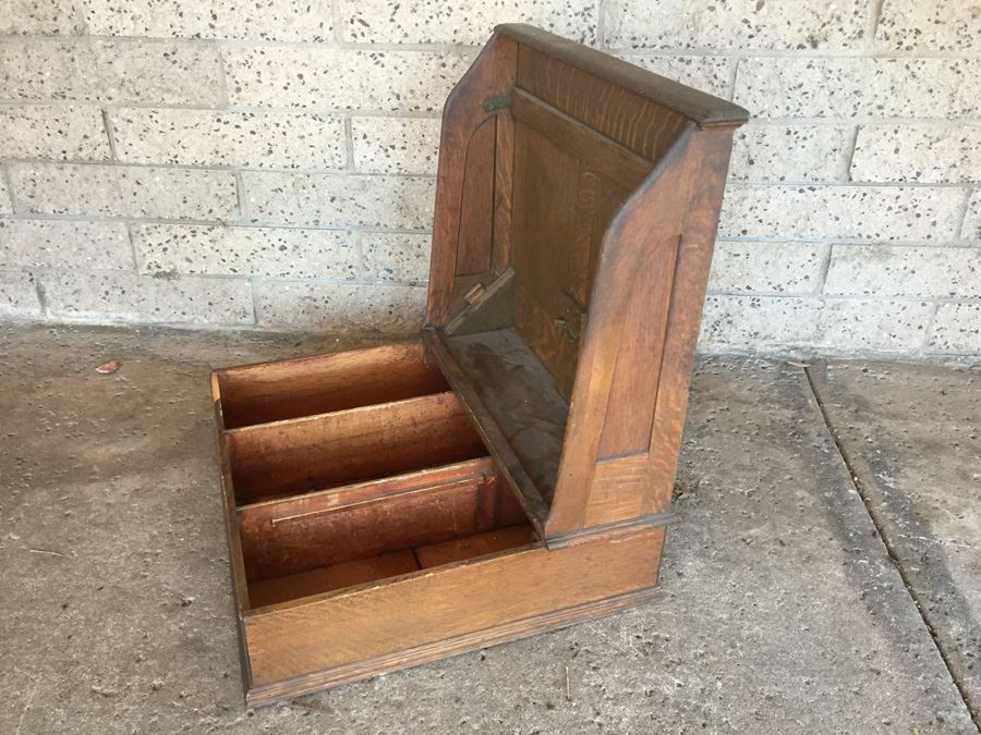 Vintage Oak Mercantile Office Organizer [Photo 2]