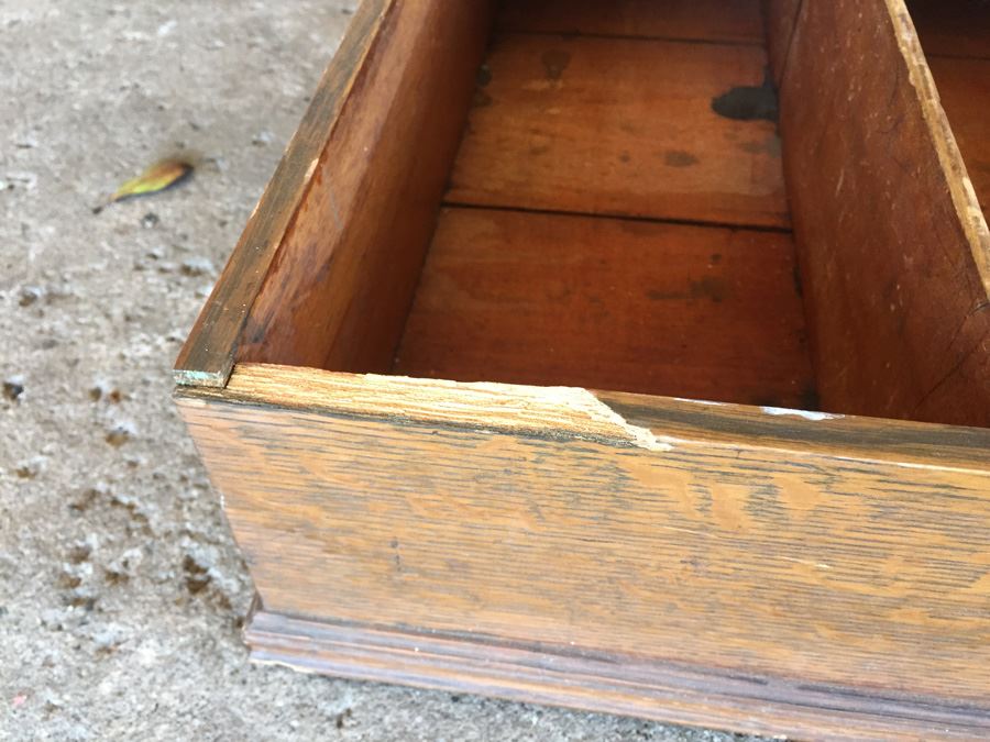 Vintage Oak Mercantile Office Organizer [Photo 8]