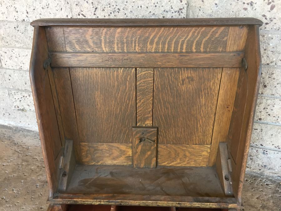 Vintage Oak Mercantile Office Organizer [Photo 5]