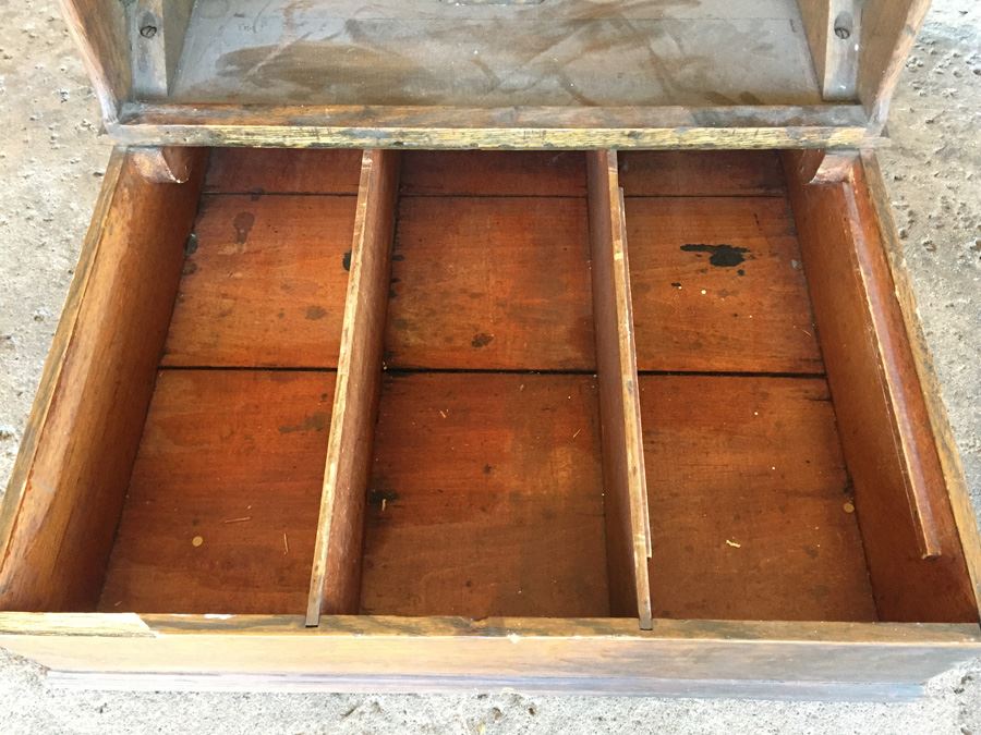 Vintage Oak Mercantile Office Organizer [Photo 4]