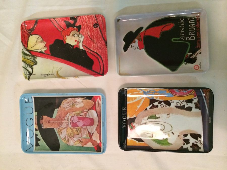 VOGUE Decorative Crafts Italy Trays (Toulouse Lautrec) [Photo 1]