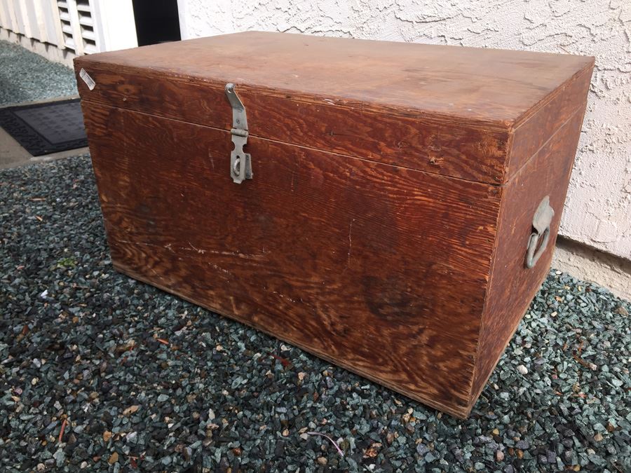 Vintage Wooden Trunk