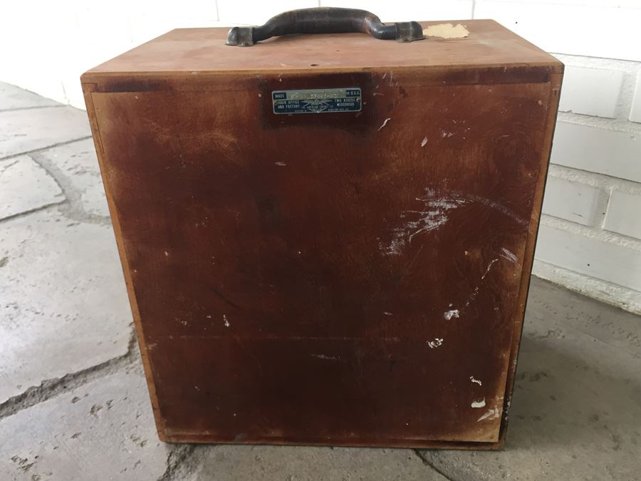 Vintage Dental Cabinet With Nine Sliding Drawers From The American Cabinet Co. [Photo 16]