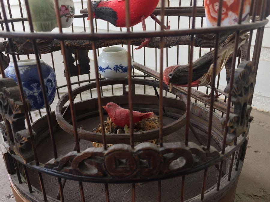 Vintage Traditional Chinese Birdcage Handmade From Bamboo [Photo 5]