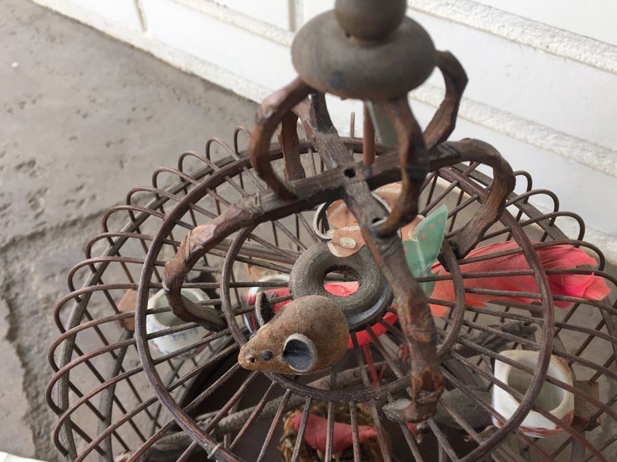 Vintage Traditional Chinese Birdcage Handmade From Bamboo [Photo 7]