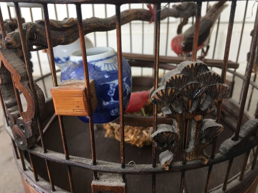 Vintage Traditional Chinese Birdcage Handmade From Bamboo [Photo 3]