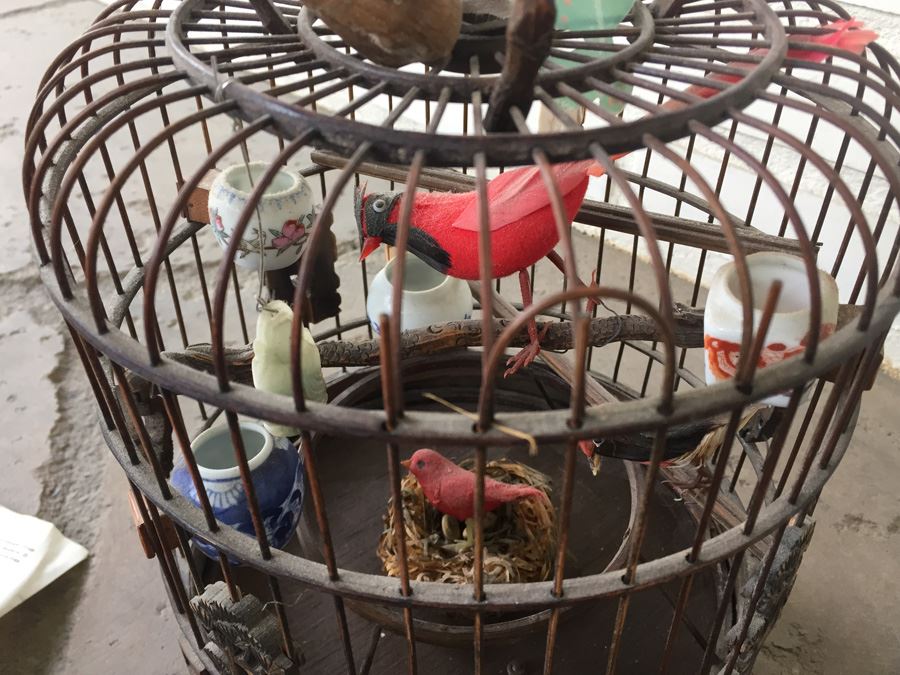 Vintage Traditional Chinese Birdcage Handmade From Bamboo [Photo 2]