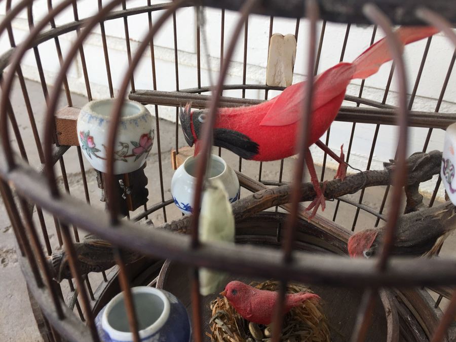 Vintage Traditional Chinese Birdcage Handmade From Bamboo [Photo 9]