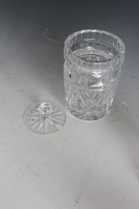 Large Crystal Lot With Decanter, Footed Bowls, And Candle Stands [Photo 7]