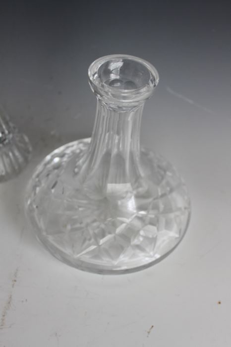 Large Crystal Lot With Decanter, Footed Bowls, And Candle Stands [Photo 5]