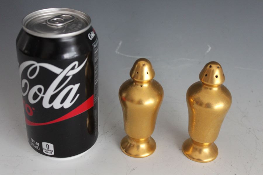Pickard Gold Salt And Pepper Shakers