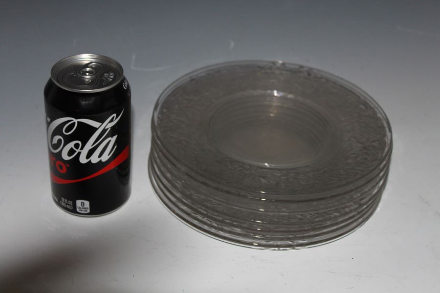 Set Of Seven Etched Glass Plates [Photo 5]