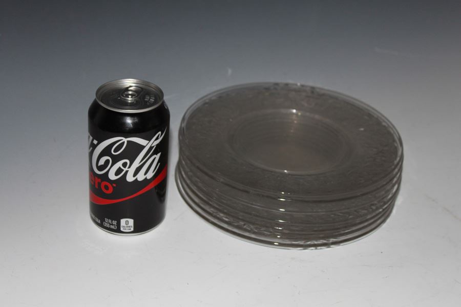 Set Of Seven Etched Glass Plates [Photo 6]