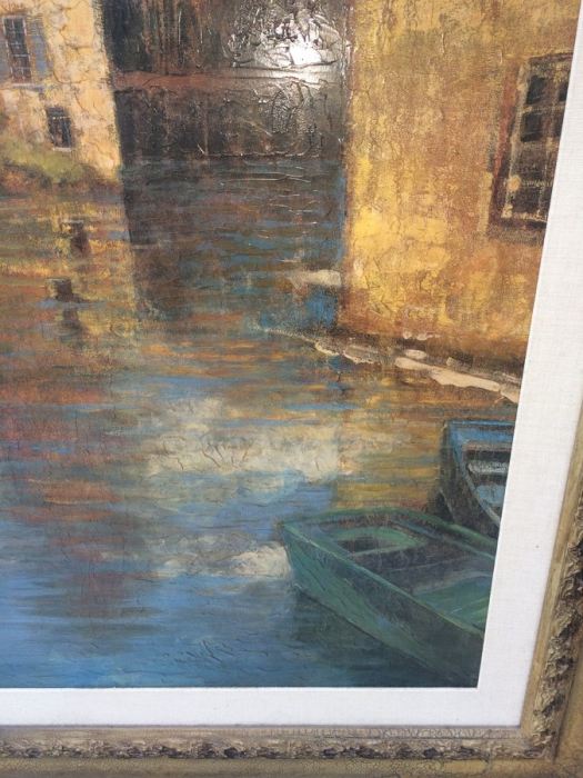 Large Framed Decorative River Landscape Scene [Photo 5]