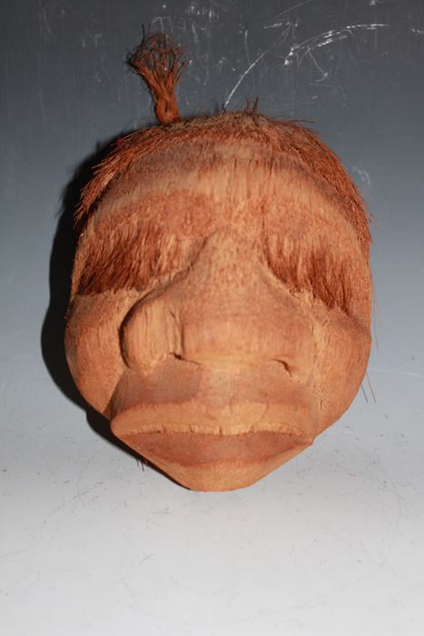 Vintage Carved Coconut Head [Photo 5]