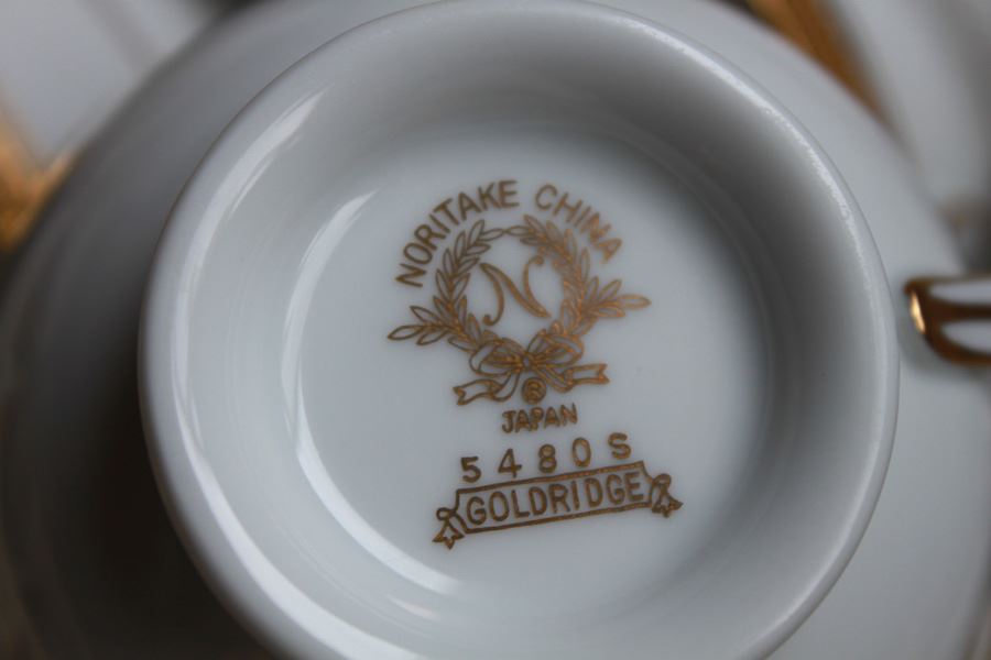 NORITAKE CHINA Set Japan Goldridge Pattern 5480S [Photo 3]