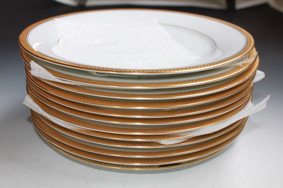 NORITAKE CHINA Set Japan Goldridge Pattern 5480S [Photo 21]