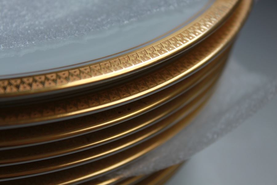 NORITAKE CHINA Set Japan Goldridge Pattern 5480S [Photo 24]