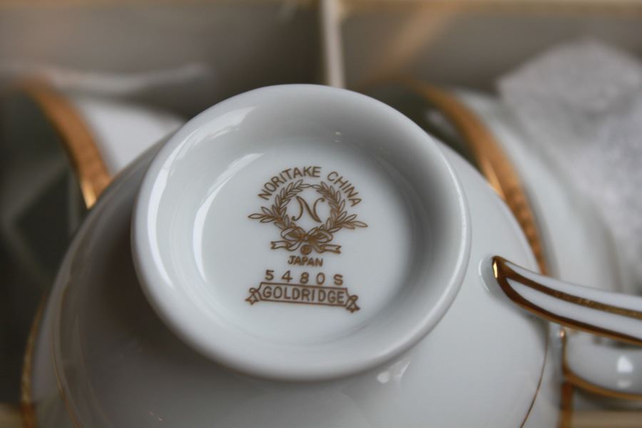 NORITAKE CHINA Set Japan Goldridge Pattern 5480S [Photo 5]