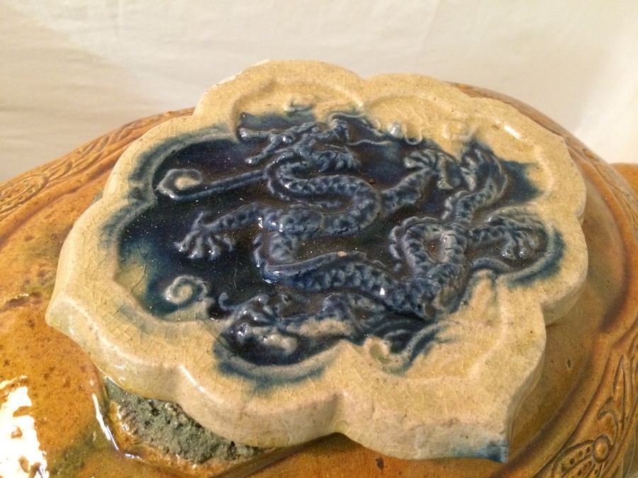 Pair of Large Ceramic Oriental Elephants [Photo 4]