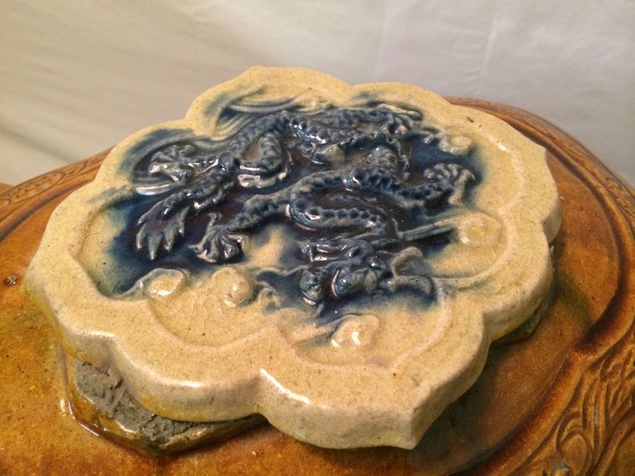 Pair of Large Ceramic Oriental Elephants [Photo 5]