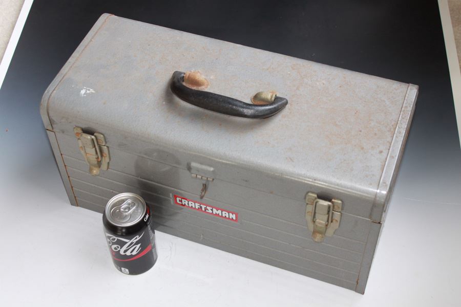 Vintage Metal CRAFTSMAN Toolbox With Tools [Photo 5]