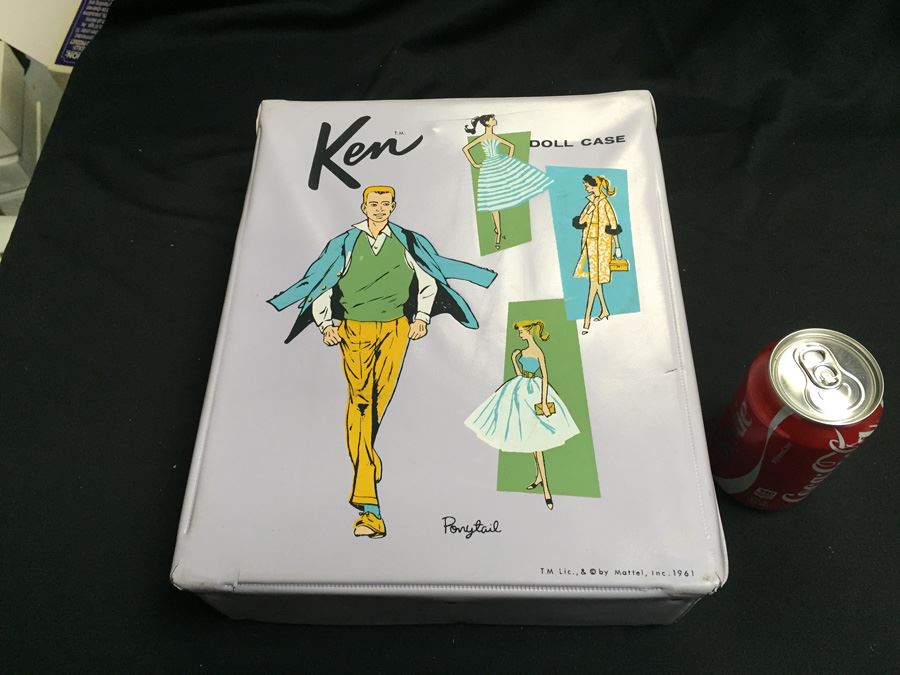 1961 Ken Barbie Doll In Original Case With Accessories Records Clothes [Photo 1]