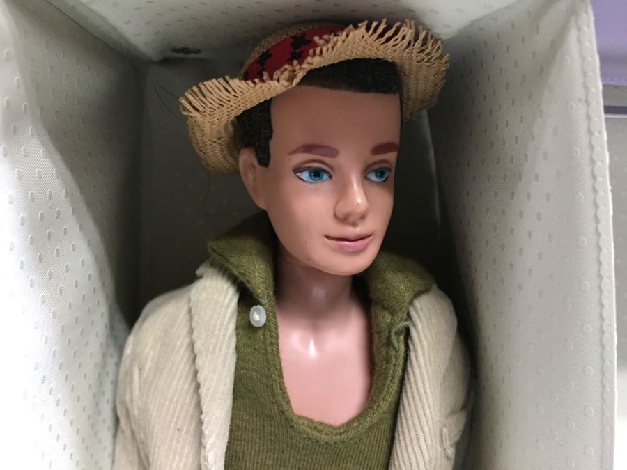1961 Ken Barbie Doll In Original Case With Accessories Records Clothes [Photo 9]