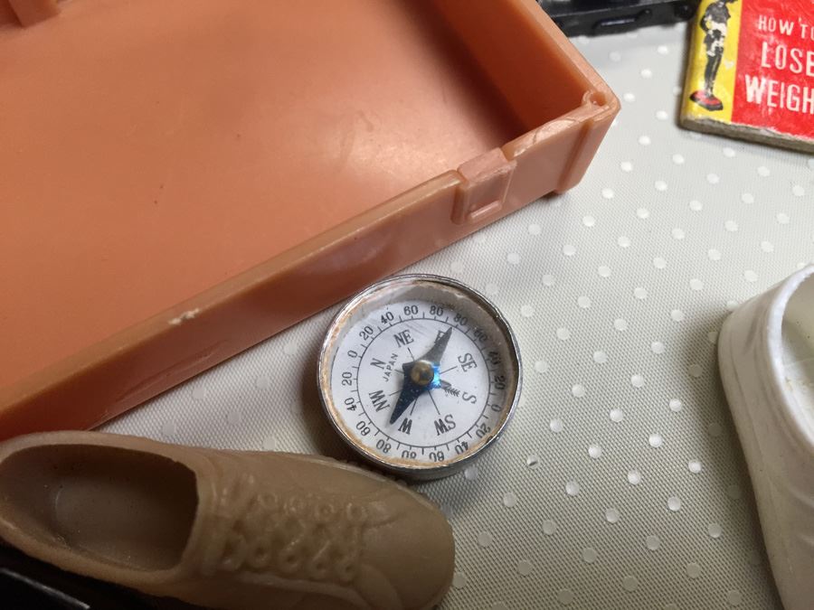 1961 Ken Barbie Doll In Original Case With Accessories Records Clothes [Photo 21]