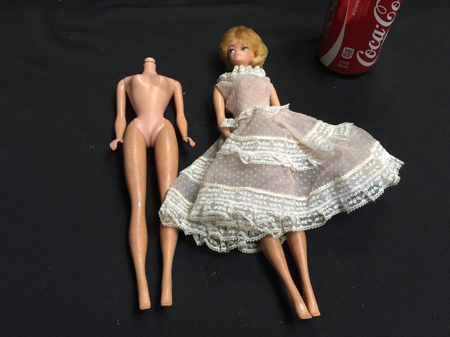 (2) Vintage Early Barbie Dolls - One Doll Is Missing Head