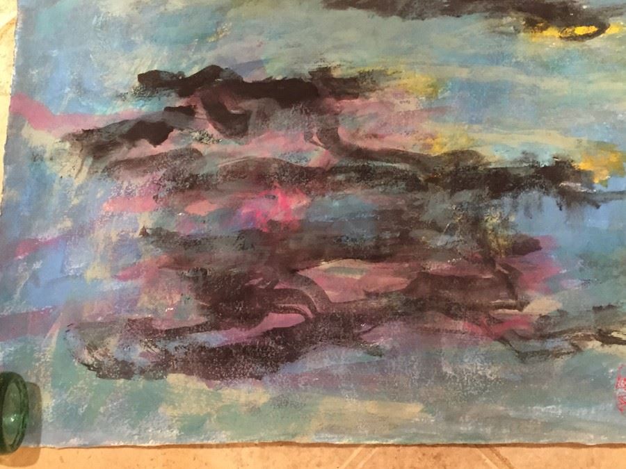 Signed Abstract Painting [Photo 2]