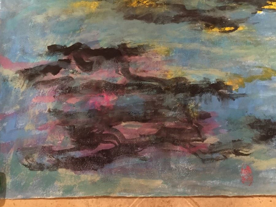 Signed Abstract Painting [Photo 5]