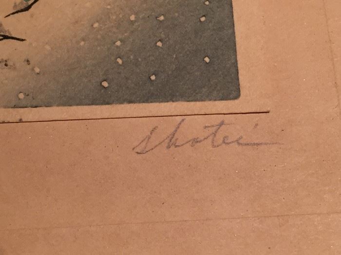 Shotei Japanese Woodblock Titled 'Sumida By Snow' [Photo 3]