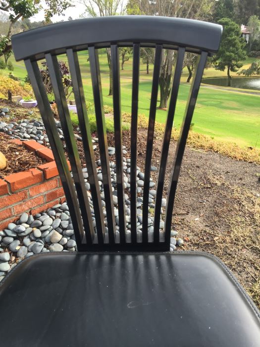 Pair Of Pietro Costantini Italian Black Lacquered Bar Stools - Estimate $800 [Photo 7]