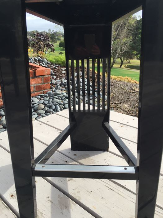 Pair Of Pietro Costantini Italian Black Lacquered Bar Stools - Estimate $800 [Photo 9]